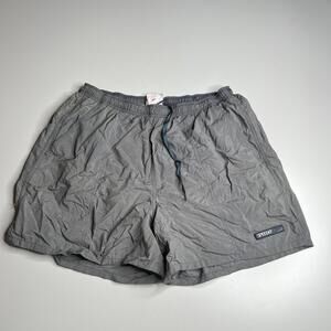 90s Vintage Speedo‎ Swim Trunks Men’s Size L Gray Nylon Mesh Lined Shorts